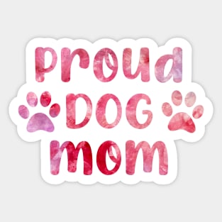 proud dog mom watercolor Sticker